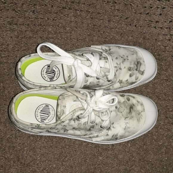 PALLADIUM-Pampa Oxford LP Moonbeam Floral Sneakers-Size 8.5-NWOB - Picture 7 of 8